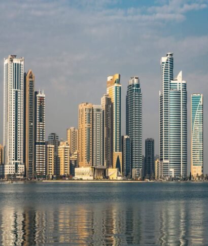 City skyline of Sharjah City skyline of Sharjah city in United Arab Emirates
